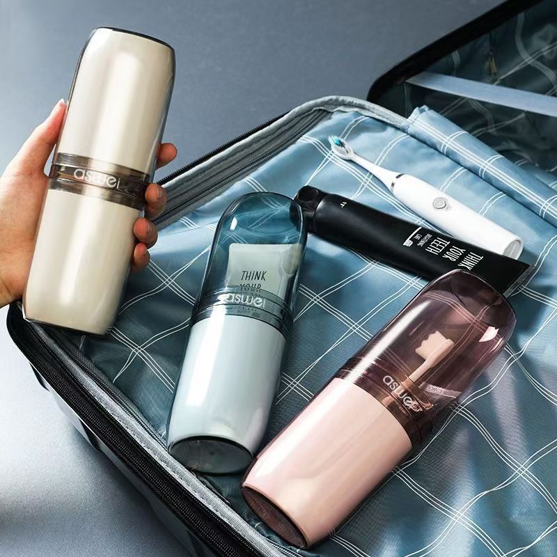 Four-in-One Travel Mouthwash Cup Toothbrush Cup Portable Wash Cup Brush Cup Creative Travel Toothpaste Dental Storage Box