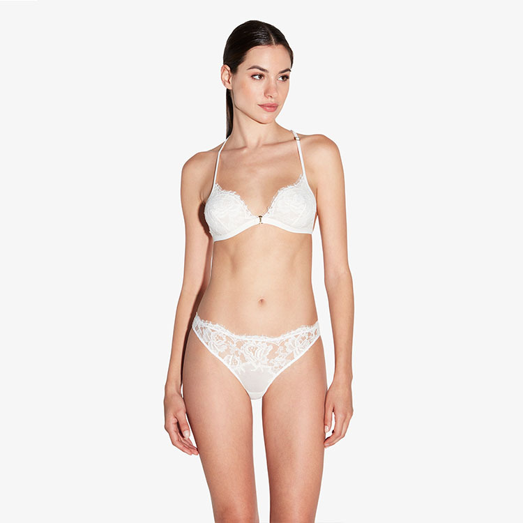 Французское нижнее белье европейского и американского стиля ультратонкий кружевной дышащий треугольный бюстгальтер комплект для большой груди маленький бюстгальтер