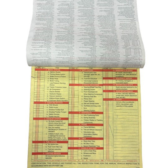 Annual Vehicle Inspection Report