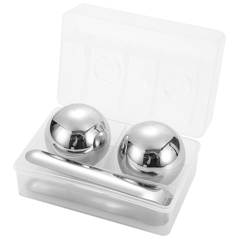 304 Stainless Steel Ice Ball Large Ice Cube Beverage Iced Whiskey Ice Wine Stone Round 38 55mm Quick-Frozen Metal