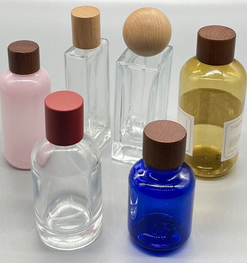 Beech Black Walnut Perfume Cap Car Pendant Perfume Bottle Wooden Cap Essential Oil Aromatherapy Bottle Wooden Cap Bamboo Wooden Cap