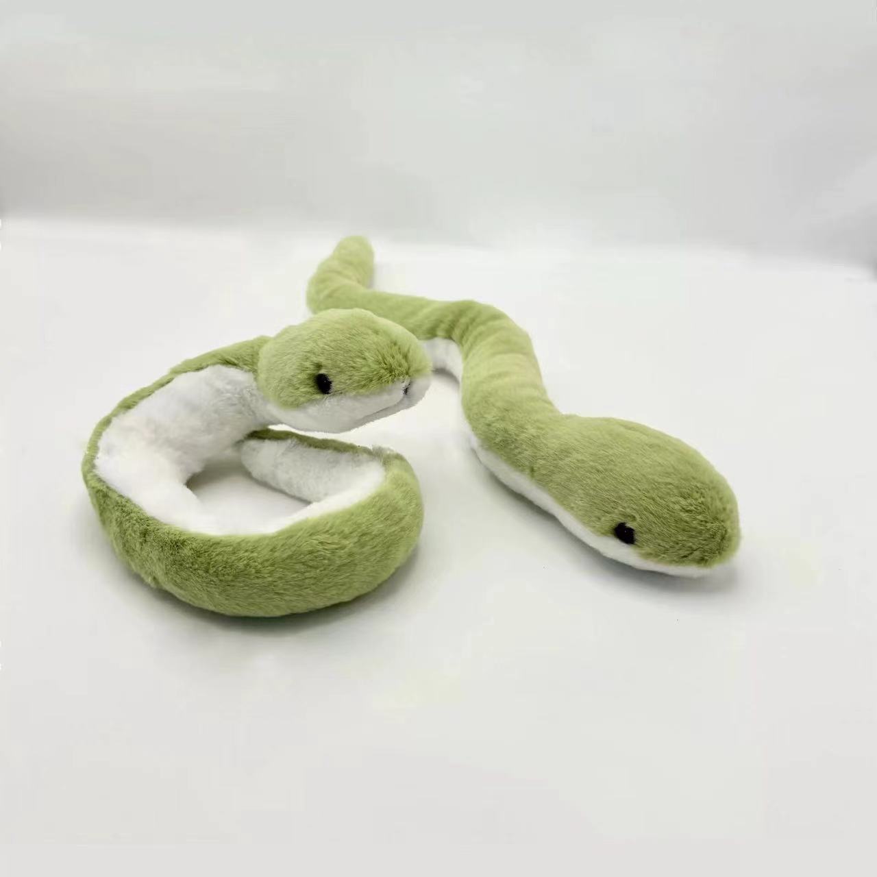 Cute Little Snake Doll Kidsren's Plush Toy Rag Doll Green Snake Doll Sofa Living Room Decoration Year of the Snake Mascot