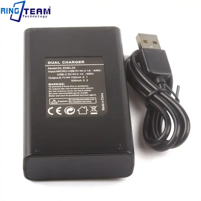 Yuntianmeng camera battery EN-EL25 suitable for Nikon Z50 Z30 ZFC micro single battery charger