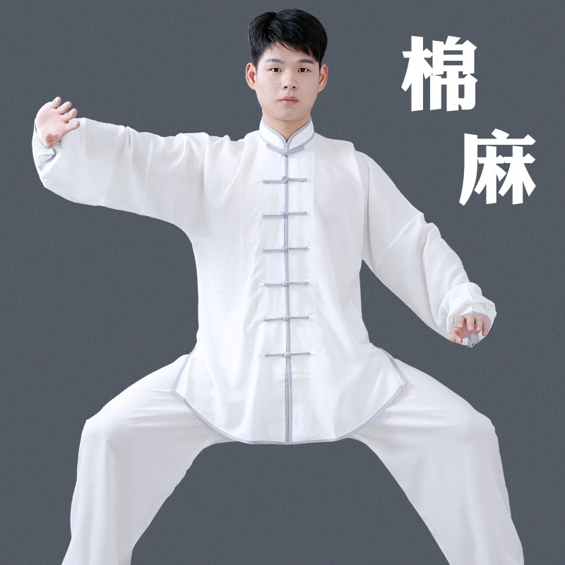 Tai Chi Clothing for Women, Cotton and Linen Men's Summer Tai Chi Practice Clothing, Tai Chi Clothing, Men's Clothing, Competition Martial Arts Clothing
