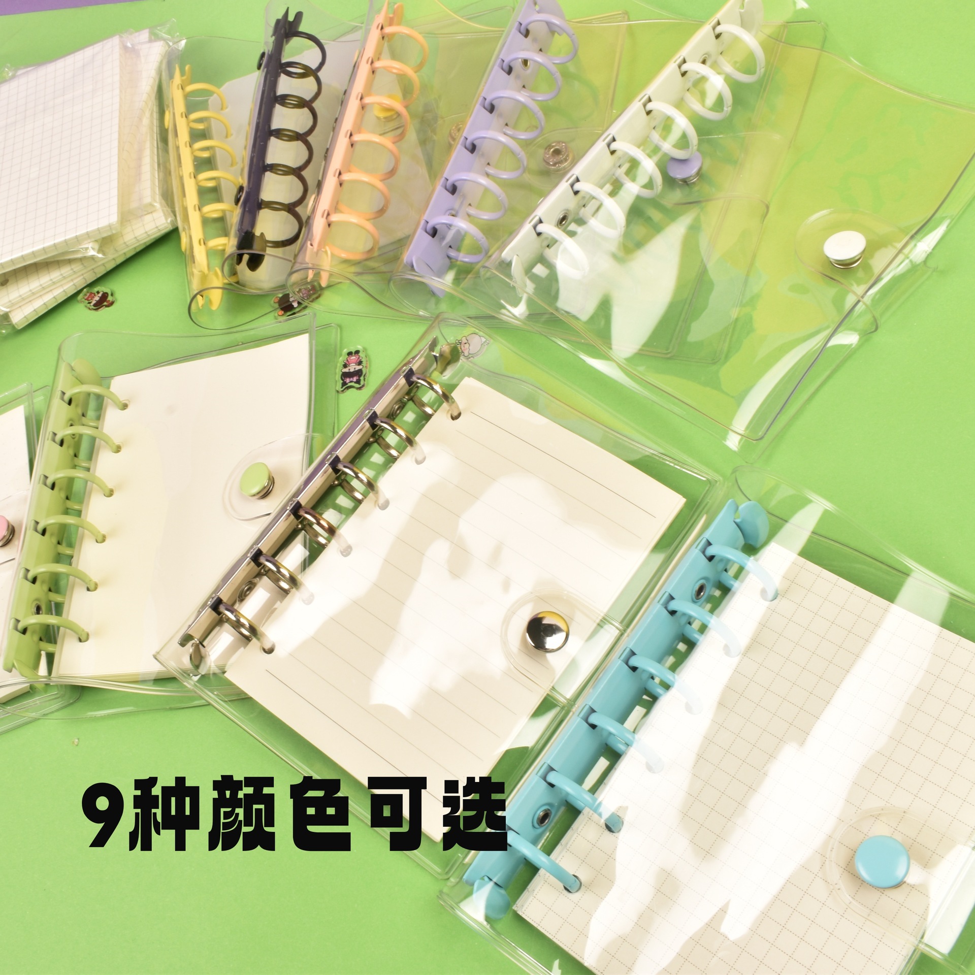 A7 Transparent Cover Pvc Planner Six-Ring Binder Notebook Student-Specific Photo Album Star-Chasing Notebook Loose-Leaf Notebook