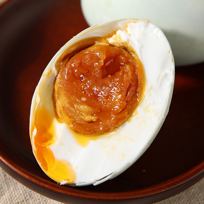 Selected Large Red Heart Duck Eggs with Oily Red Heart, Salted Duck Eggs, Red Clay Pickled, Vacuum Packed, Ready-To-Eat Breakfast Box