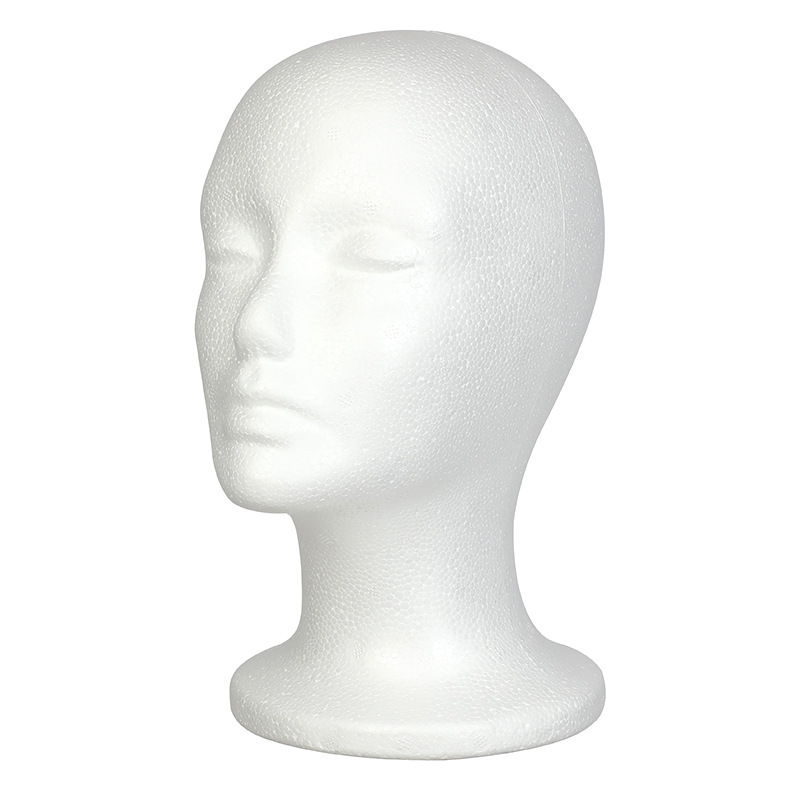 Foam Mold Head Dummy Head Mold Female Foam Head Mold Head Dummy Head Display Mao Niang Head Mold for Wig