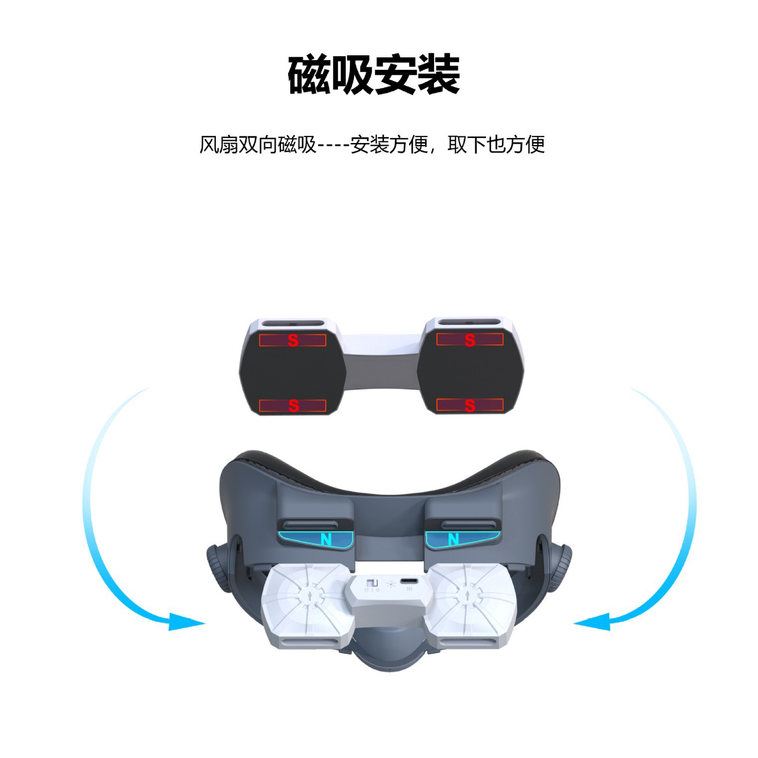 Fiit Vr X3 Mask Meta Quest 3 All-In-One Mask Accessories Radiator Dual Fan Pulsator Decompression