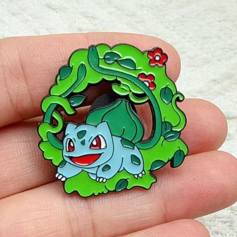 Anime Pokémon Pokémon Peripheral Brooch Pikachu Charmander Bulbasaur Squirtle Badge