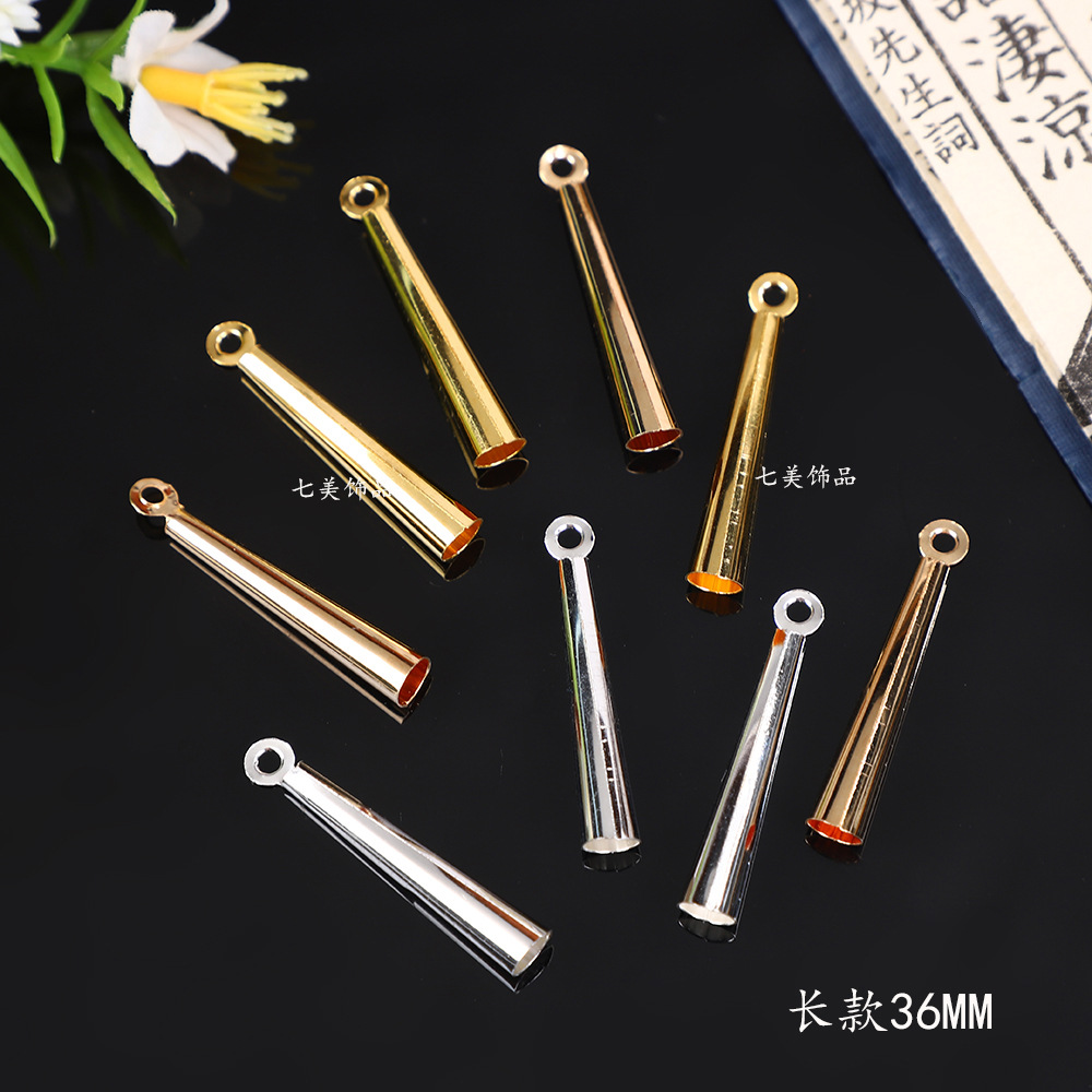 Серебряные аксессуары, длинная подвеска в виде трубы, мiao серебряная кисточка, материалы для DIY, аксессуары для свадебной прически, народный стиль подвески