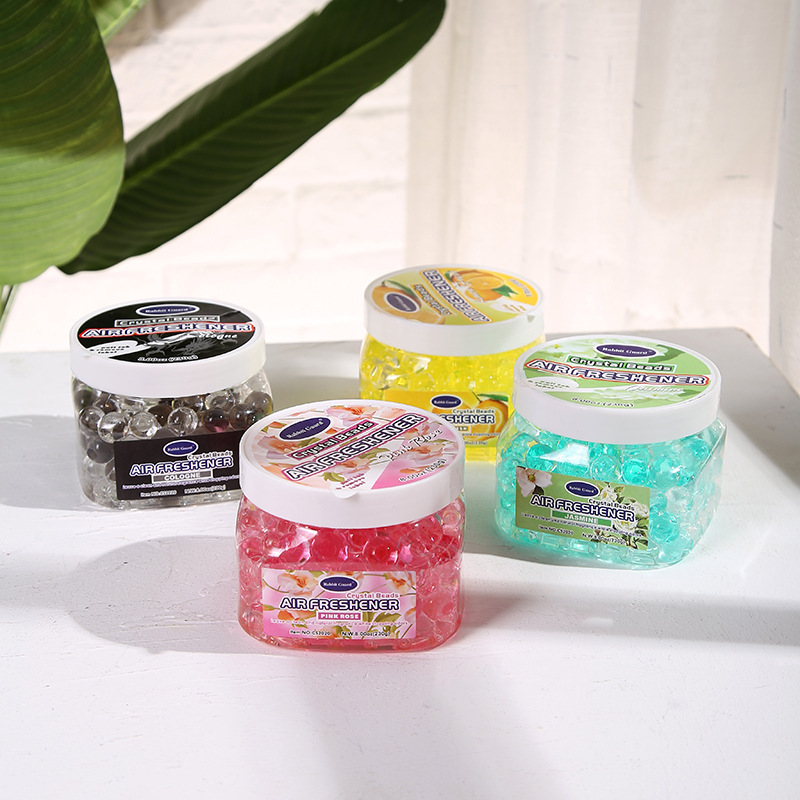 Wholesale new car fragrant beads bathroom household toilet solid deodorant aromatherapy particles Crystal freshener