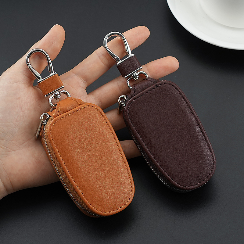 Cross-border car key bag unisex car key storage bag creative fashion simple waist pendant key chain