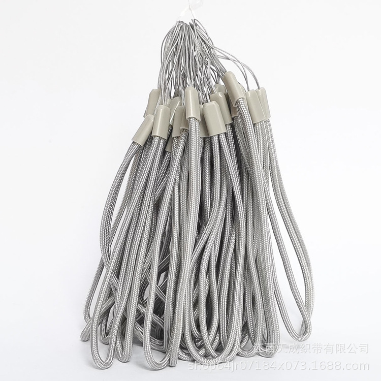 Factory in stock wholesale color universal 3.0mm round rope nylon mobile phone lanyard multicolor optional