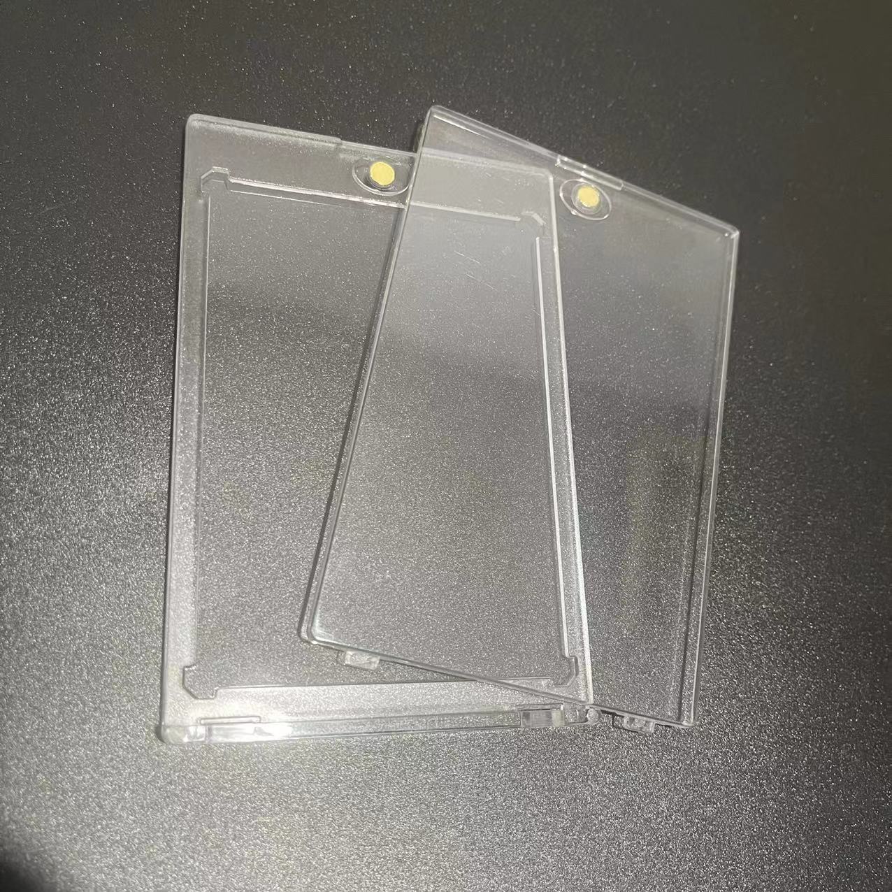 Cross-border hot sale 35PT strong magnetic card brick transparent card set goo card star collection card acrylic display card plastic card