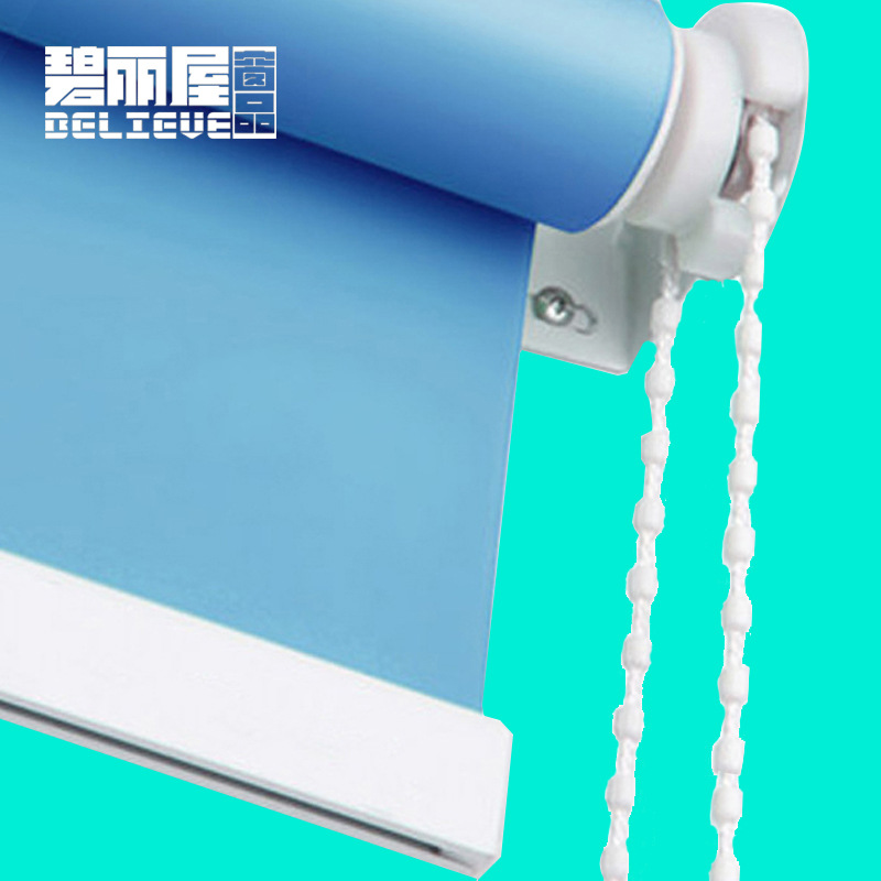 Roller Curtain Shading Office Sunshade Roller Curtain Punch-free Kitchen Toilet Bathroom Toilet Curtain Pull-roll