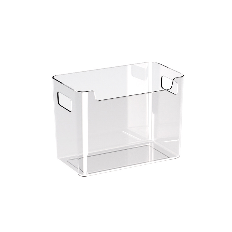 Transparent Pet Facial Mask Box Household Refrigerator Side Door Storage Box Office Cosmetic Box Finishing Refrigeration Storage Box