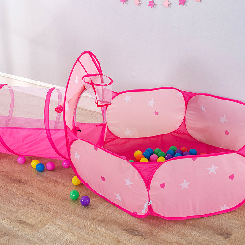 Children's Tent Indoor Wholesale Cross-Border Princess Prince Castle Yurt Heart-Shaped Toy House Foldable Playhouse