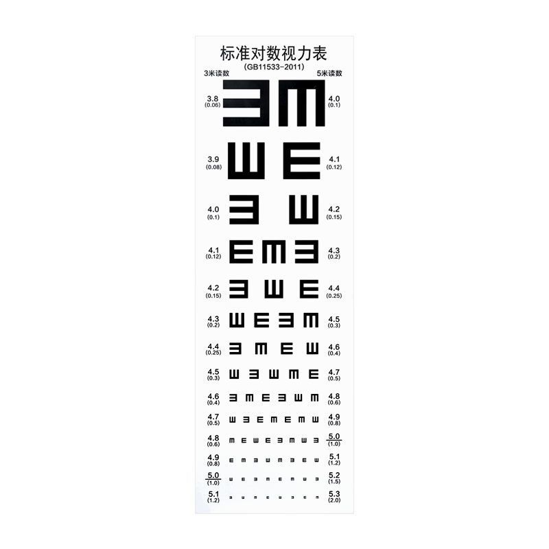 Standard Logarithmic Vision Chart Wall Chart Ophthalmic Vision Test Table Far Myopia Eye Manufacturers Five Meters Adult Children