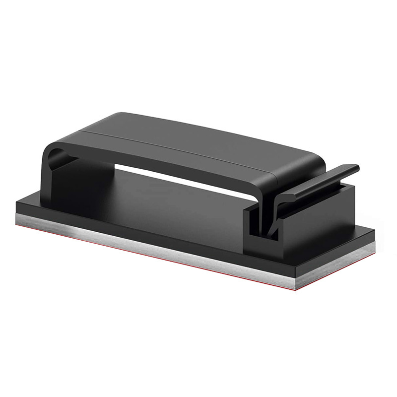 Factory direct row plug storage cable fixed clip table nail-free self-adhesive portable network cable buckle winder