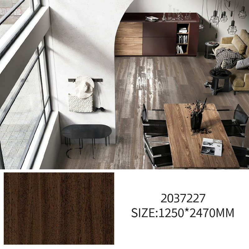 Wood Grain Melamine Impregnated Paper Density Board Ecological Board Pressure Sticker with Clear Texture and Non-Fading Direct Supply to Board Factory
