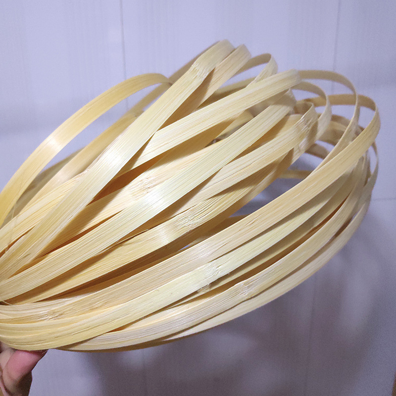 Handmade bamboo strips yellow Mie green bamboo strips floral bamboo strips wedding decoration bamboo materials scene layout material package