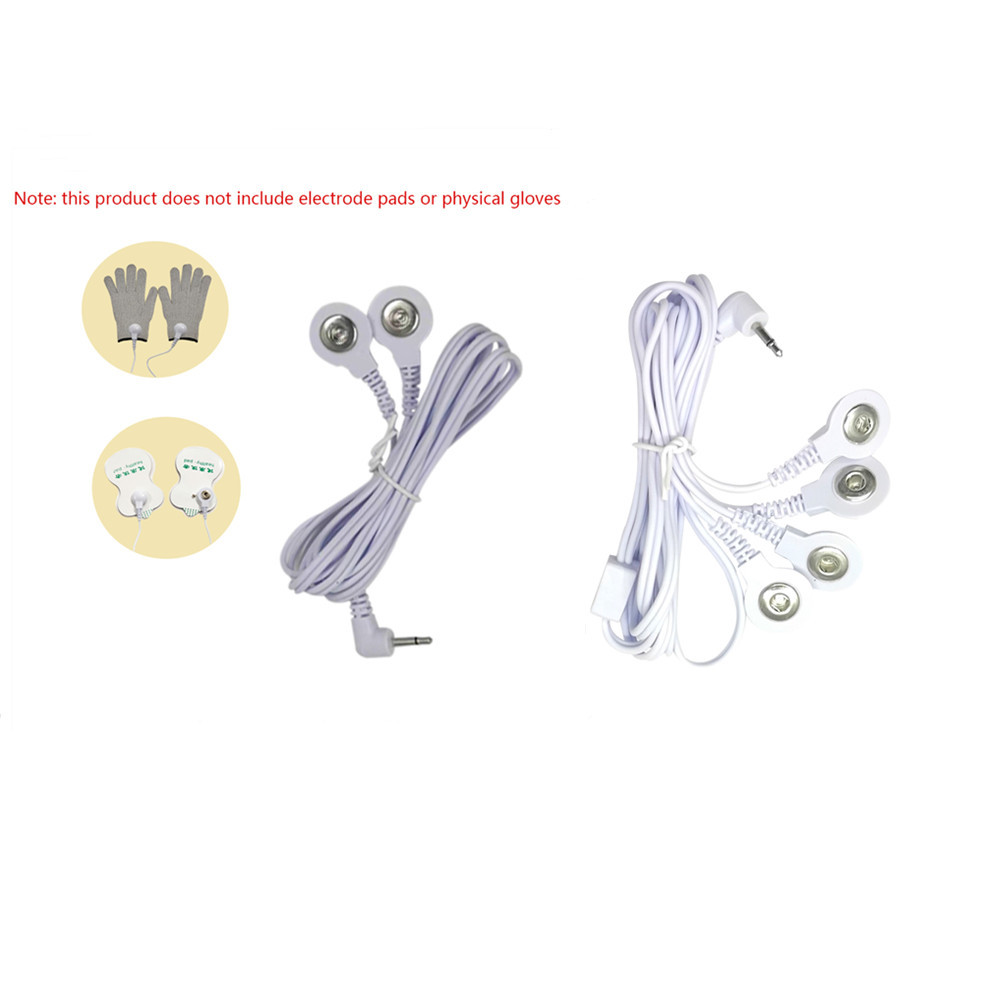 1.2 m long DC2.5MM one out two/one out four button electrode line massager accessories