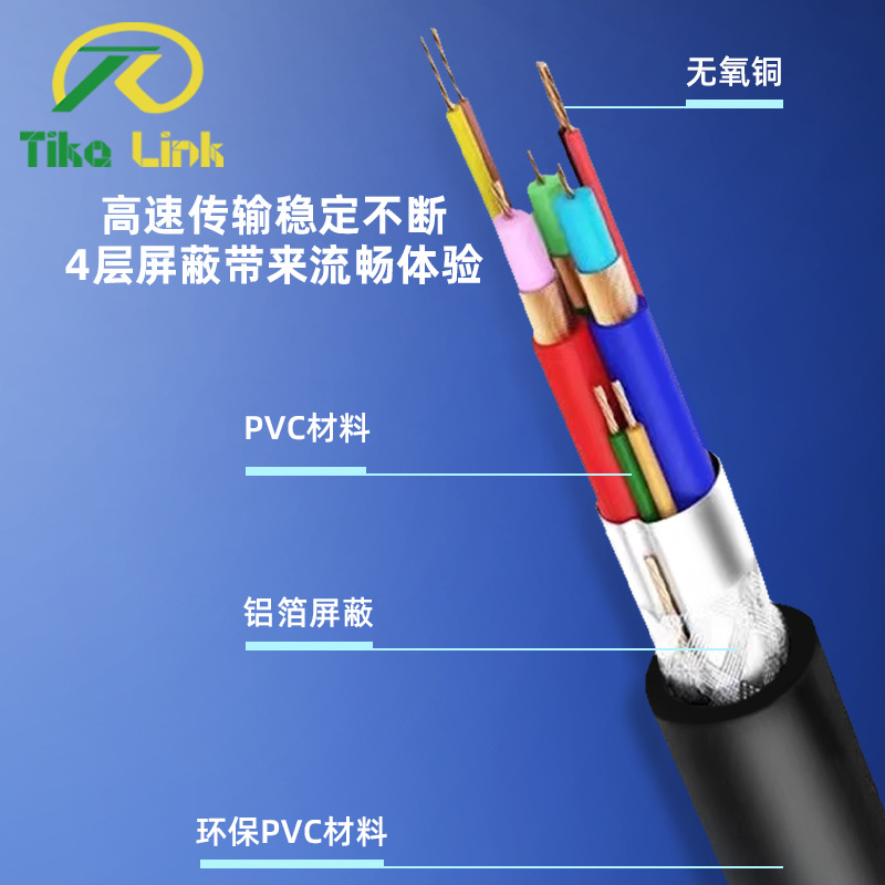 Factory Direct Sales USB Printer Data Cable 1.5m Square Port Usb2.0 Cable High Speed Transmission Black Durable
