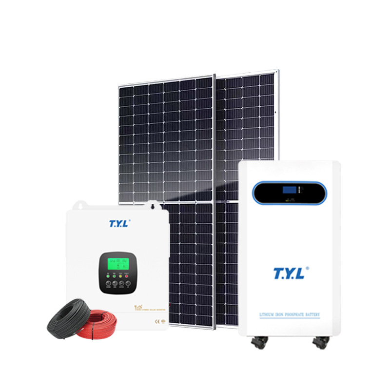 12Kw Solar Photovoltaic Panel Power Generation System Household Full Set of Small High-Power Off-Grid Roof Solar Power Generation