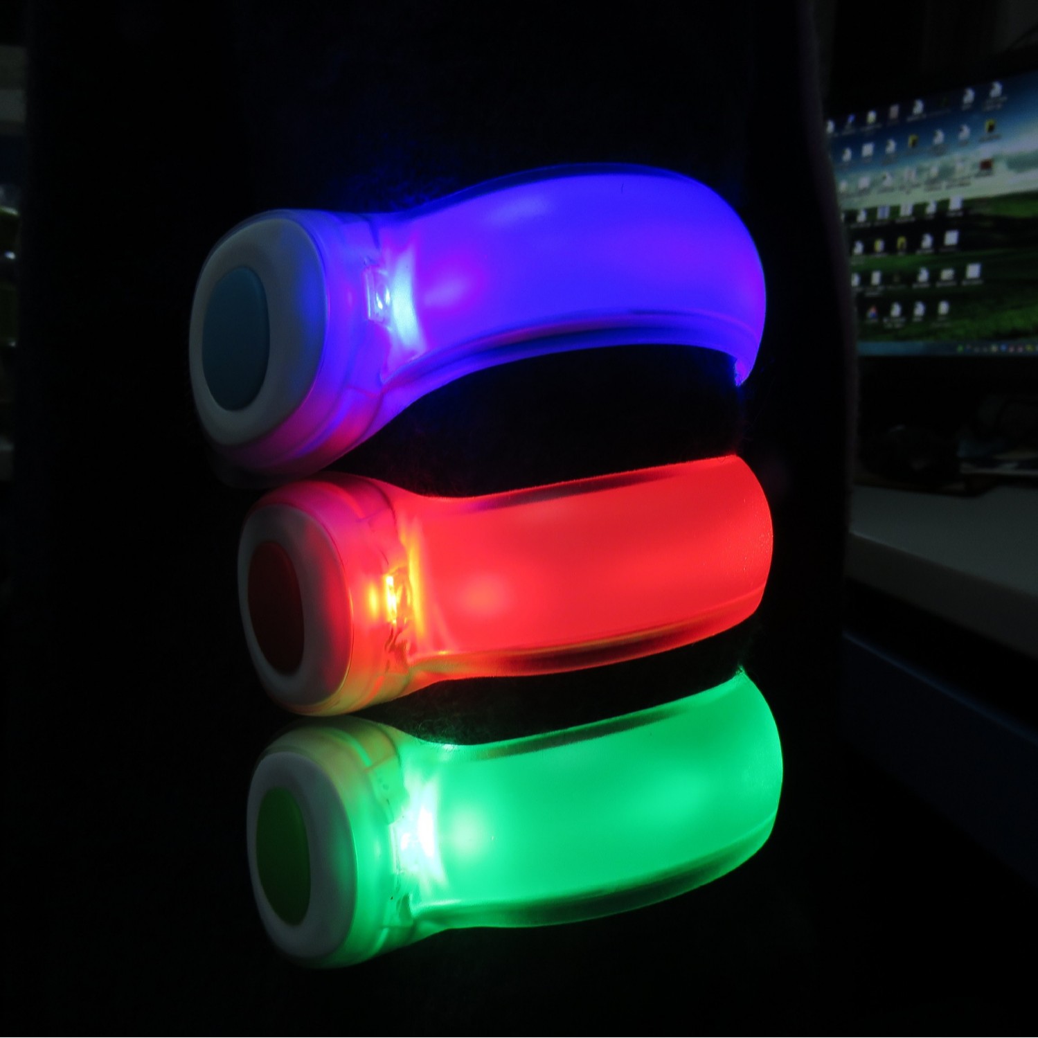 Night outdoor sports luminous small gift led luminous arm light night running riding warning luminous wrist strap