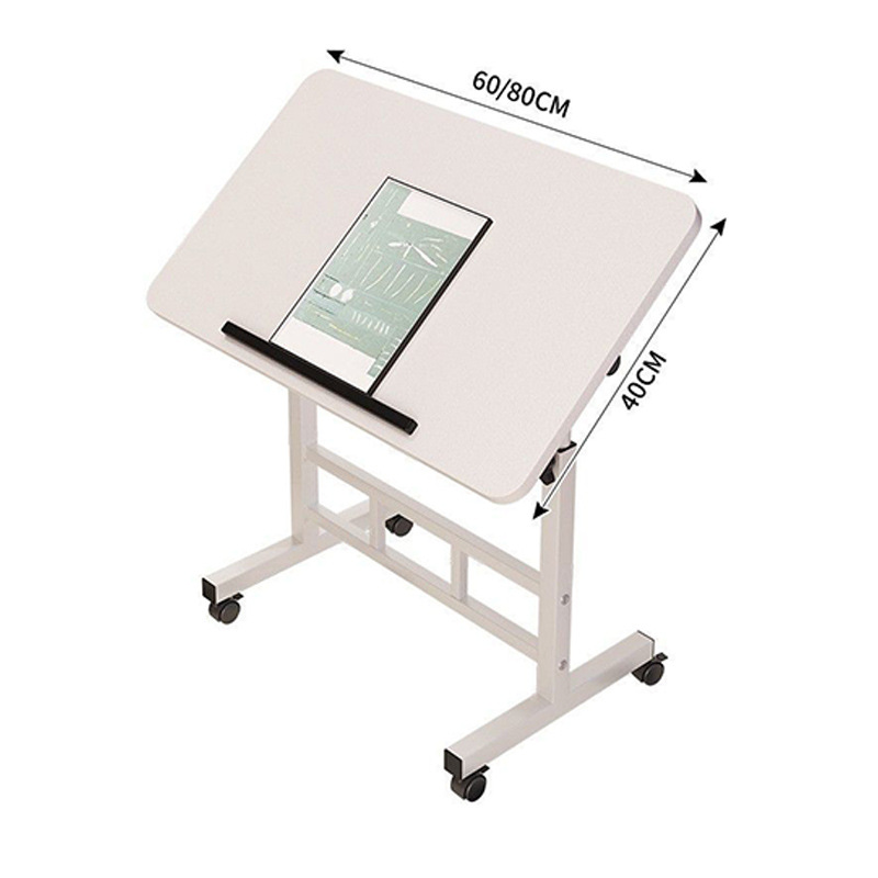 Movable Wheeled Foldable Lift Table Bedside Table Student Home Computer Table Foreign Trade Small Table Study Table