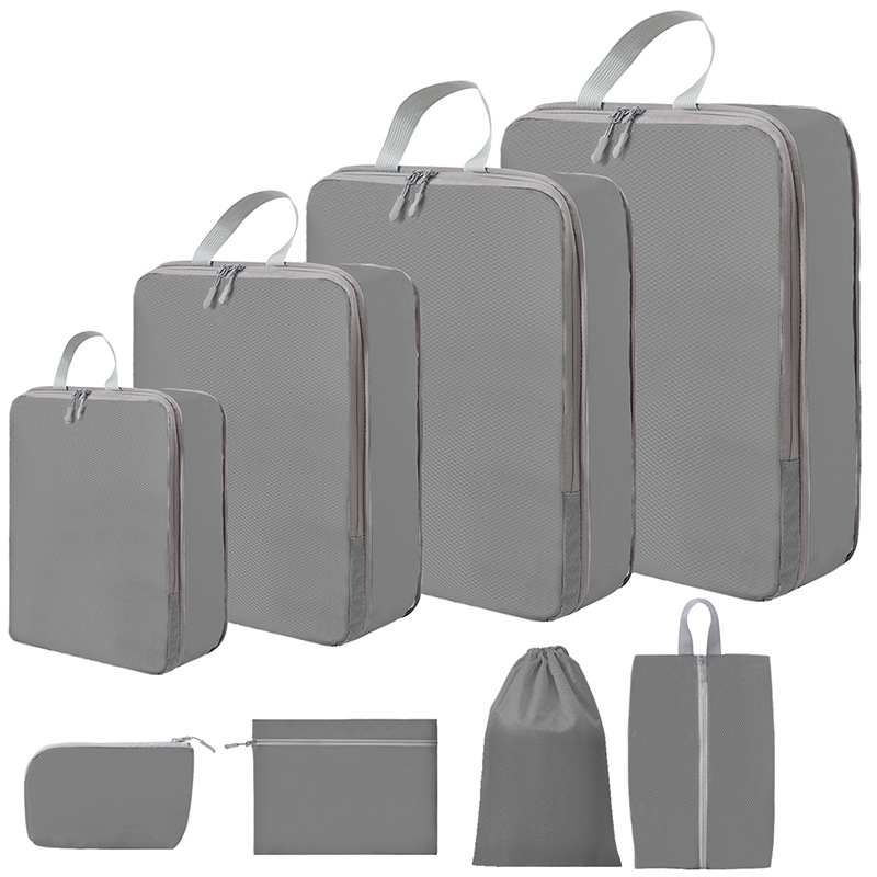 Travel compression storage bag nine-piece digital wash cosmetics storage bag clothes shoes luggage storage bag