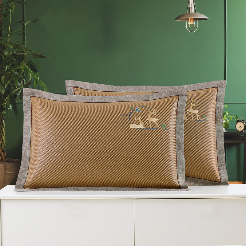 Летняя охлаждающая наволочка, ледяной ротанговый, двусторонняя, кожаная, для взрослых, односпальная, летняя наволочка, washable, дышащая, охлаждающая наволочка