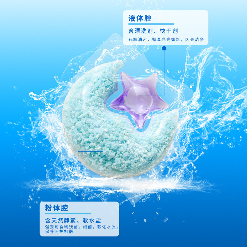 Специальные шарики для мытья посуды Jingliang, блок для мытья посуды, порошок для мытья посуды