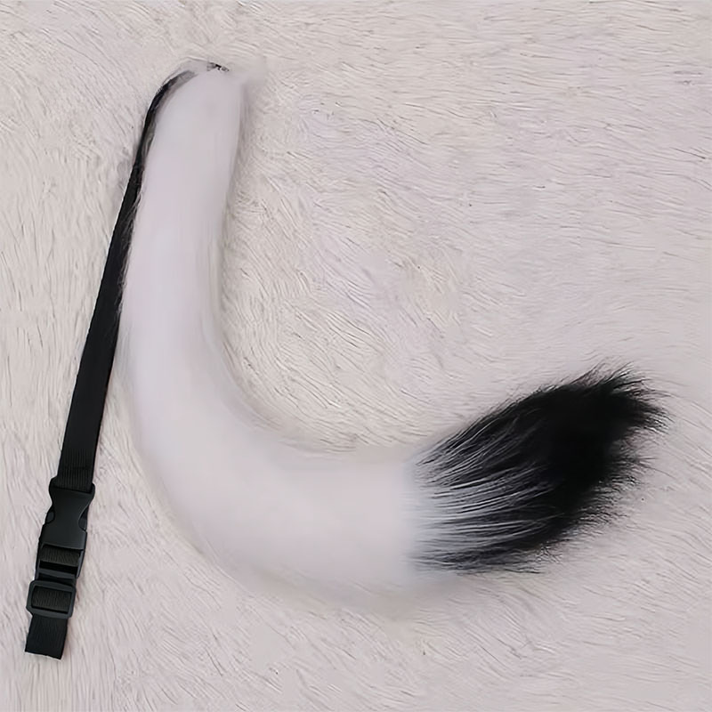 Handmade Set Simulated Animal Tail Belt Cosplay Props Comic Exhibition Sexy Accessories Plush Toy Cat Tail