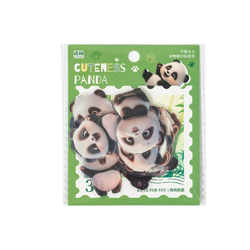 Yuxian Die-Cut Pet Animal Theme Sticker Pack Cuteism Series Cute Handbook DIY Decorative Sticker Pack