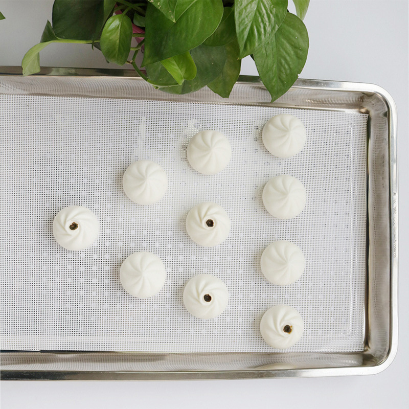 Square Silicone Steamer Mat, Non-Stick, High Temperature Resistant, Steamer Cloth, Steamer Box, Steamed Buns, Multi-Size Tray Mat, Steamer Tray