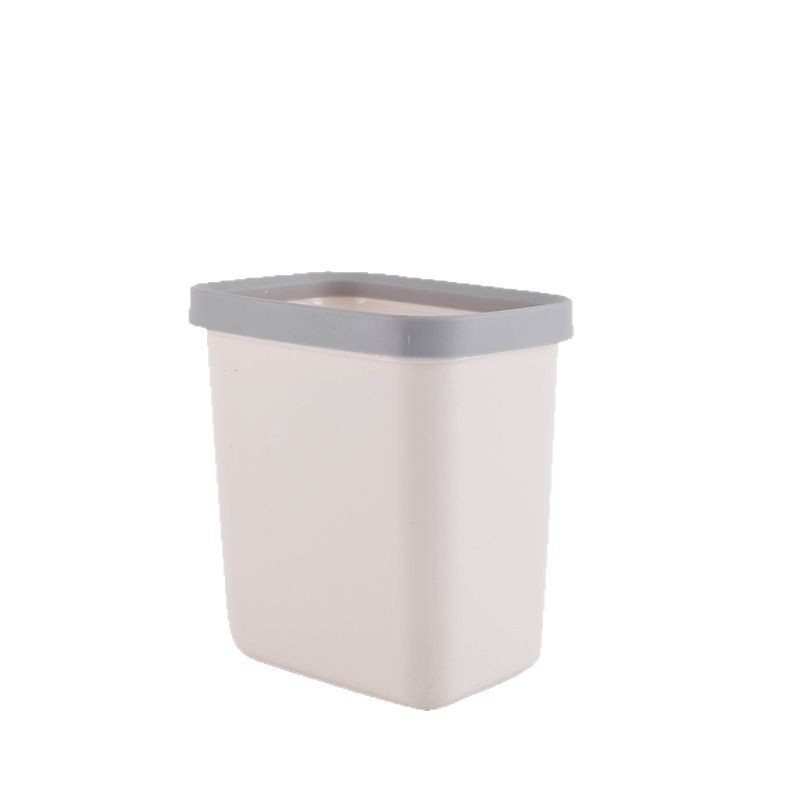Creative Simple Trash Can Household Lidless Pressure Ring Paper Basket Large Kitchen Bathroom Living Room Stripesd Trash Can