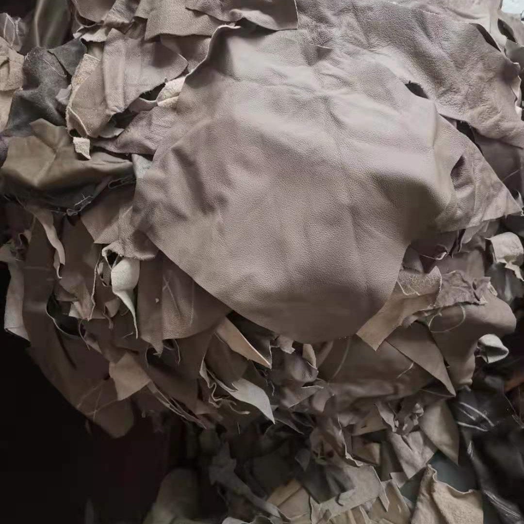 Long-Term Wholesale Leather Scraps Shredded Cowhide Leather Shredded Leather Labor Protection Gloves First Layer Cowhide Recycled Leather
