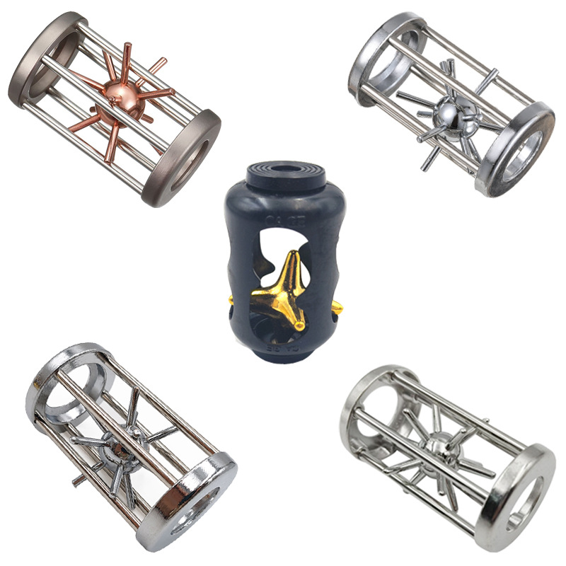 puzzle zinc alloy unlock intelligence release luban lock educational toys children nine chain kongming lock horseshoe lock