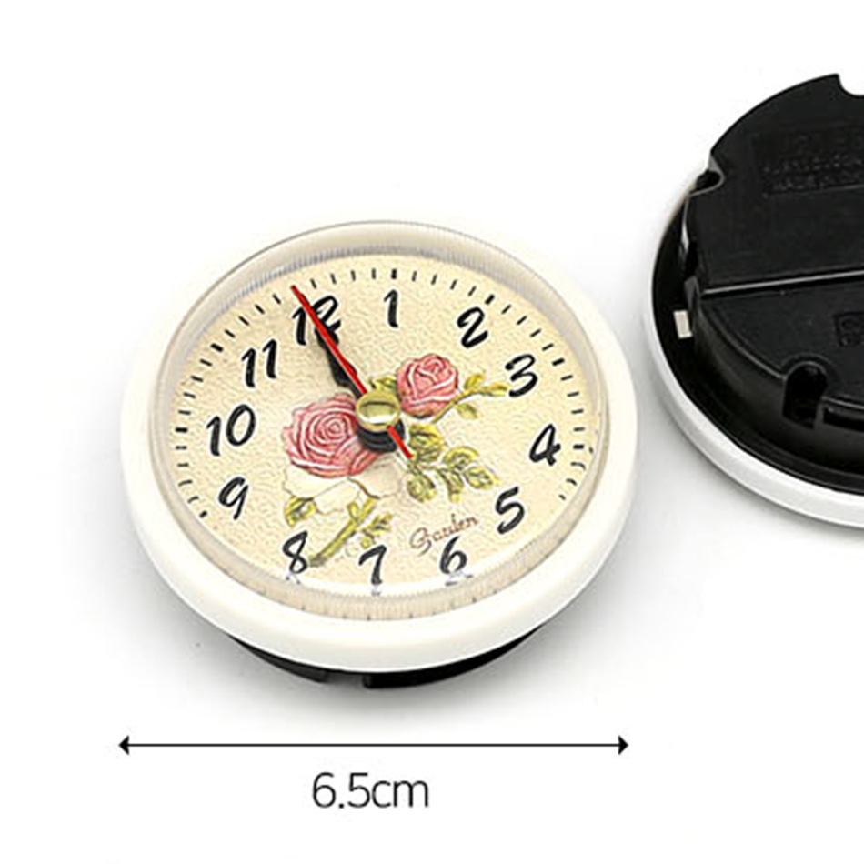 Cross-Border Plastic Clock Head 65mm Round Clock Bile Photo Frame Resin Crafts Iron Clock Head Movement Clock Accessories