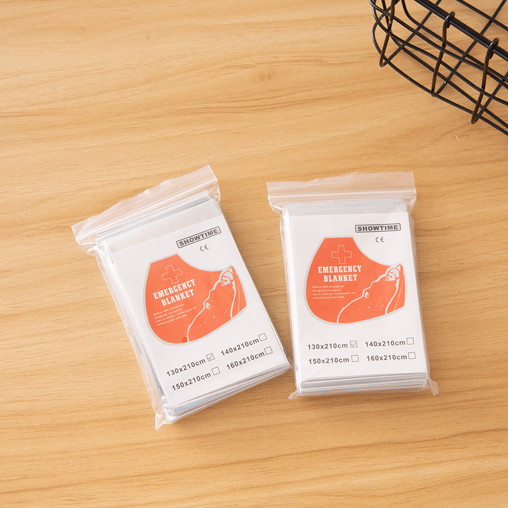 160 двухстороннее серебряное большое толстое 12 мкм аварийное одеяло для улицы портативное термальное одеяло выживания одеяло для защиты от солнца золото и серебро