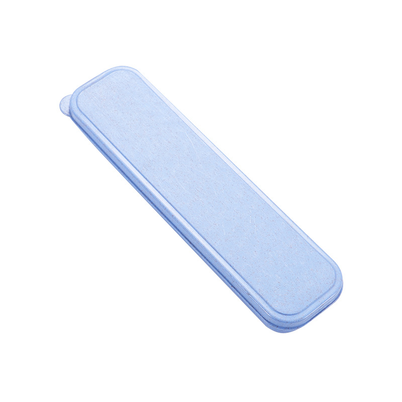 Wheat straw environmental protection tableware box with straw tableware can be UV logo