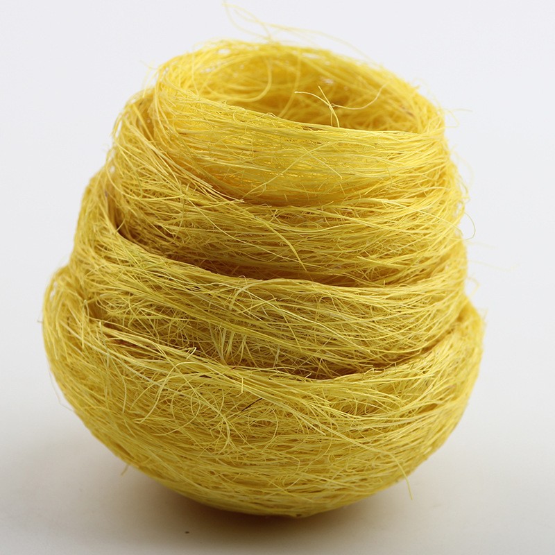 Simulated Bird's Nest Wholesale Garden Decoration Handmade Hemp Silk Bird's Nest Thickeneded Hemp Silk Woven Bird's Nest