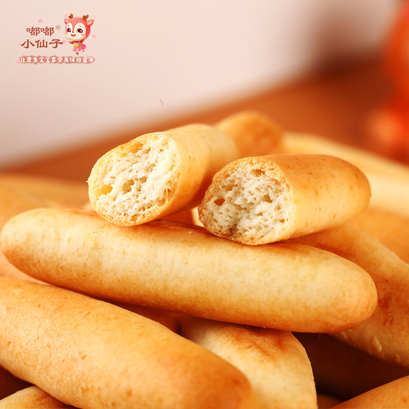 Dudu Little Fairy Xylitol Bread Biscuits 80G/Can Biscuit Snacks for Children