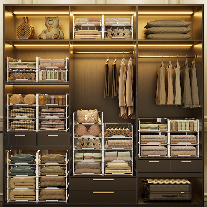 Складная коробка для хранения одежды для дома, подходит для организации одежды и брюк, washable органайзер для хранения в шкафу, корзина для хранения