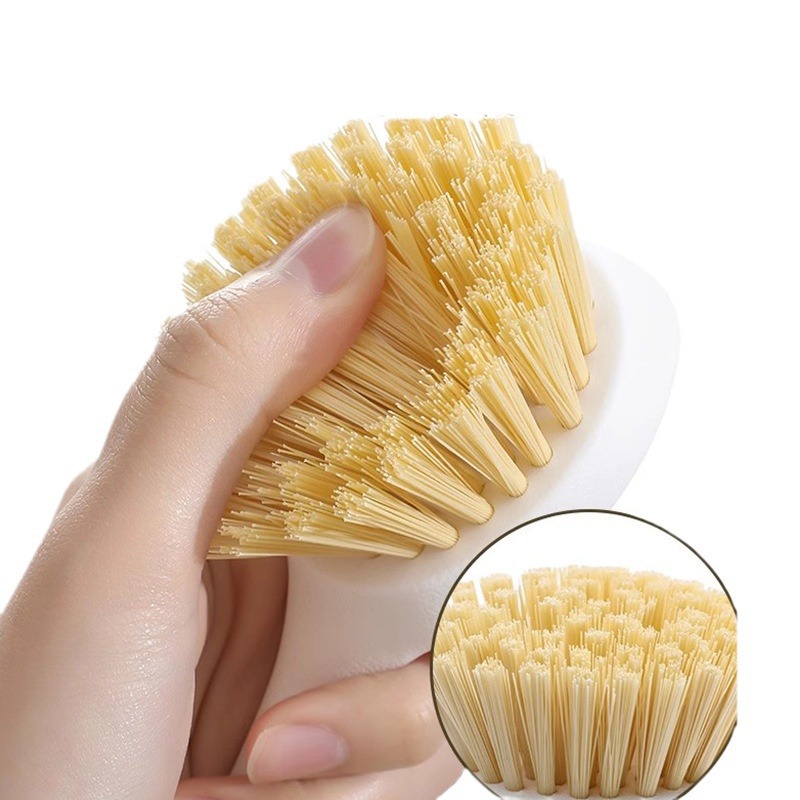 Plastic Pot Brush Household Kitchen Brush Pot Washing Pan Washing Pan Oil-free Brush Long Handle Cleaning Brush Degreasing Bowl Brush