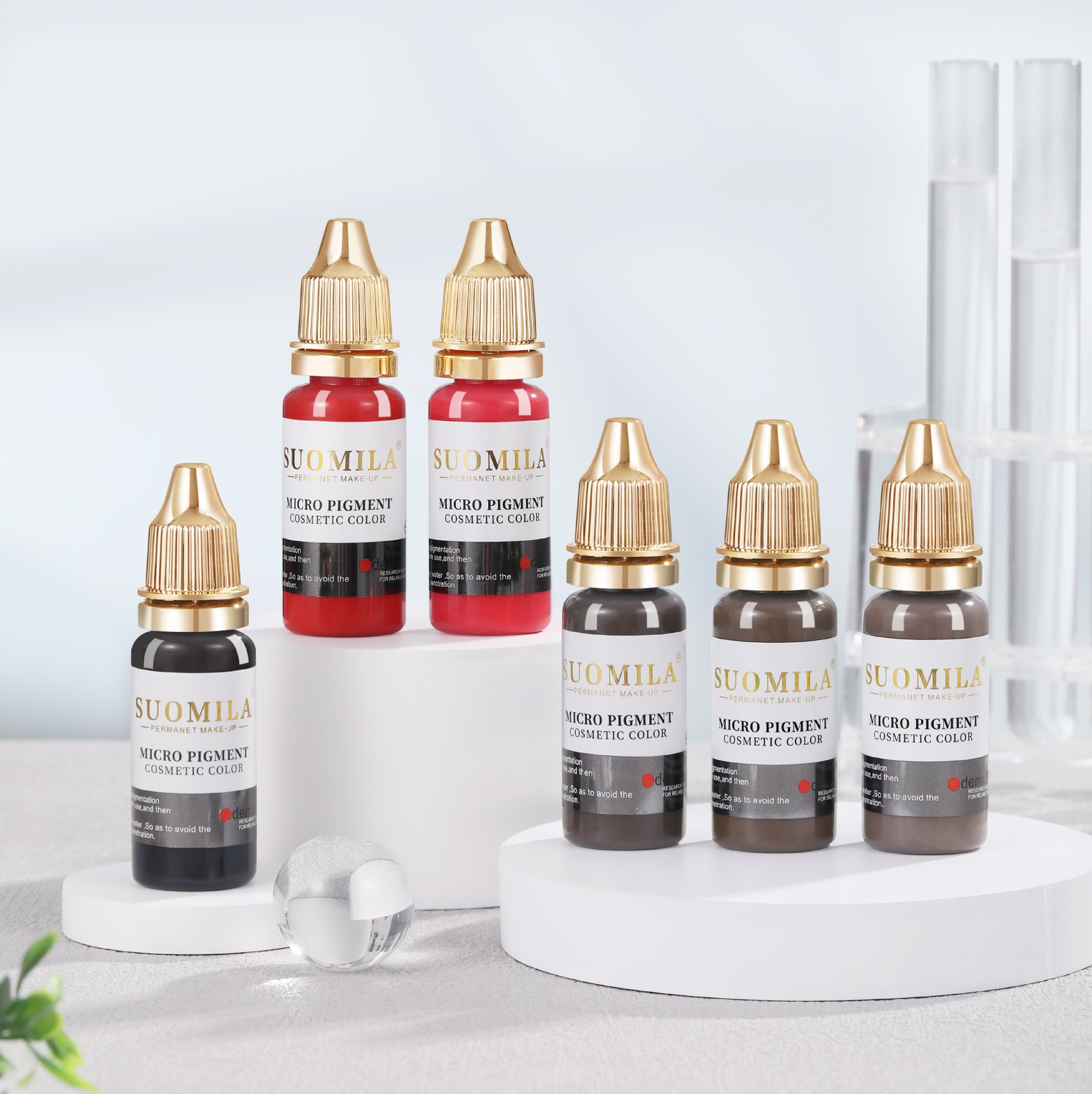 15 мл Кросс-бордерный эксклюзив для Semilla немецкое сырьё полуперманентный цвет для вышивки тени для бровей и губ