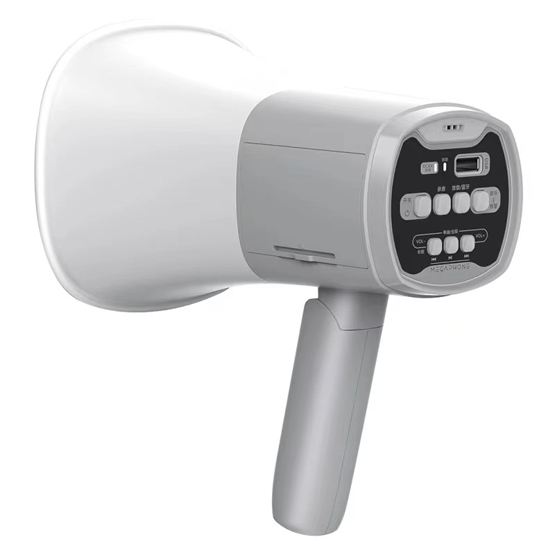 Hand-Held Speaker Loudspeaker, Dual Battery Compartment, Ultra-Long Battery Life, Street Stall, Portable Outdoor Publicity Megaphone