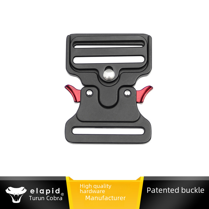 50mm Cobra Zinc Alloy Buckle, Military-Grade Durable and Wear-Resistant Men's Tactical Belt Quick-Release Buckle