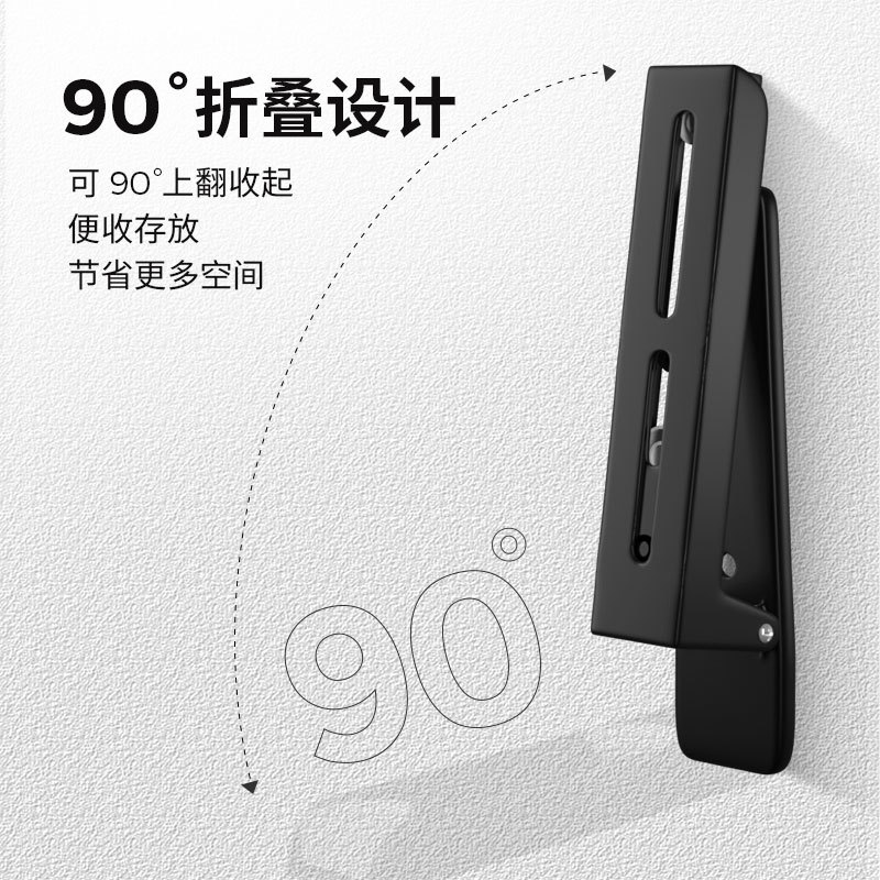 Black retractable microwave oven rack 304 stainless steel oven bracket invisible folding kitchen rack wholesale